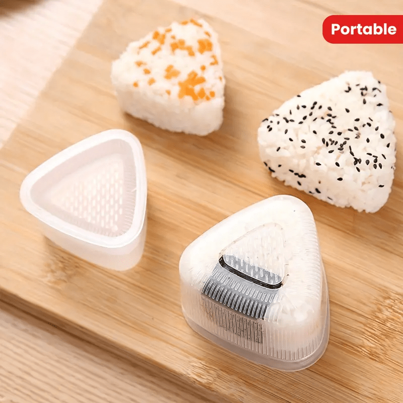 Bento Box - 3-delige sushi-vorm, driehoekige sushi-vorm, creatieve onigiri-vorm,
