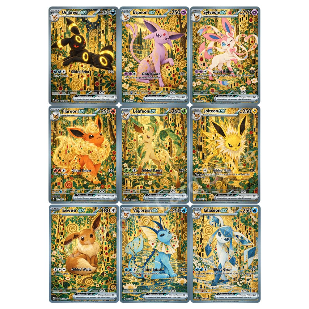 9-delige set Eeveelution Golde - Japanese Fan recensie en prijs