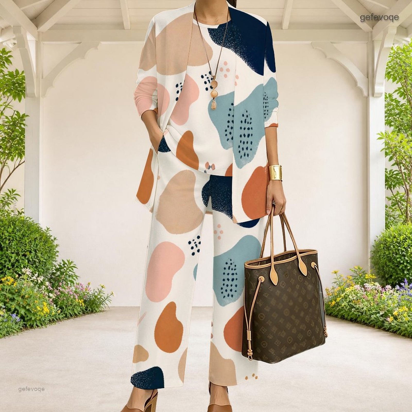 Dames, abstracte print, driele - Matcha recensie en prijs
